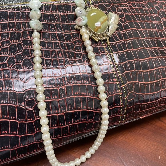 Unisex Italian leather NEW Vintage different piece of Art made as… - Picture 2 of 3